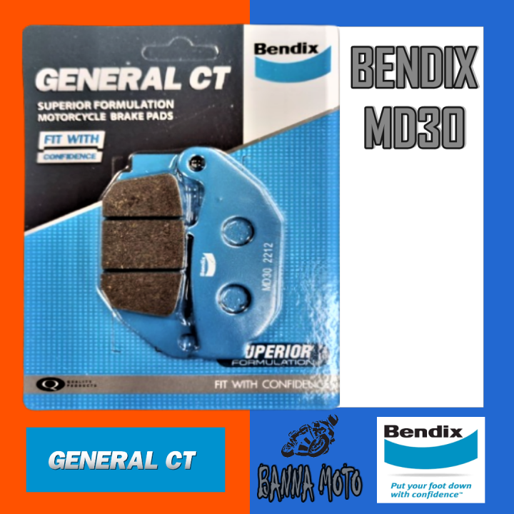 Bendix MD30 ผ้าเบรคล้อหลัง Honda CBR 150RB (Year2011), CRF250, MSX ...
