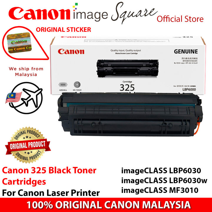 Canon Original 325 Toner Cartridge Bk 100 Original Malaysia For Imageclass Lbp6030 Lbp6030w 