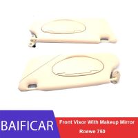 Baificar Brand New Genuine High Qualiry Beige Front Visor With Makeup Mirror Sun Visors With Light Bulb For Roewe 750