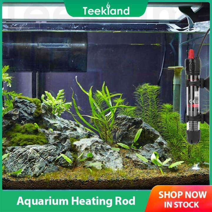 Teekland 25/50/100/200/300W Fishtank Heating Rod Aquarium Glass Heater ...