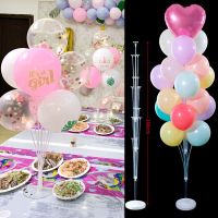 卐❃ Glue Dot 7/13/19Tube Balloon Stand Column Balloon Holder Stick Adult Kids Birthday Party Supplies Wedding Decoration Baby Shower