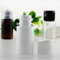 20pc/lot Hot New 10ml Cosmetic Vials PET Brown Flat Shoulder Sub-bottling Bottle With Flip Cap Sample Makeup Refillable Bottle