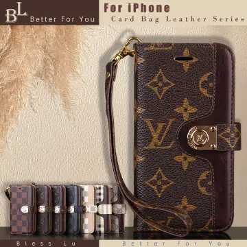 Louis Vuitton iPhone 11 12 13 Pro Max Wallet Case Cardholder Cover