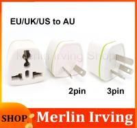 Merlin Irving Shop Universal EU US UK to 2pin 3Pin AU Power Plug Adapter New Zealand Australia wall charger Travel Plug US/UK/EU to AU/NZ Converter