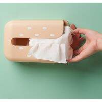 Wall-mounted pumping box toilet wash towel box seamless self-adhesive tissue box punch-free garbage storage box