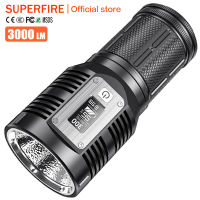 ไฟฉาย M5 SUPERFIRE กลางแจ้งระยะไกลชนิด C ชาร์จไฟได้สำหรับใช้ในบ้าน