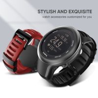 [HOT CHALIUIUILILXWE 607] สายสายนาฬิกาข้อมือสายรัดข้อมือสำรองซิลิโคนสำหรับ SUUNTO Ambit 3สายรัดข้อมือหัวเข็มขัดสีดำ TPU สำหรับ SUUNTO Ambit 3สายนาฬิกา