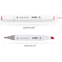 TOUCHFIVE 12-168สีแอลกอฮอล์ Sketch Markers ชุดปากกา Dual Tip Art ถาวร Drawing Marker สำหรับนักเรียนระบายสี Art Supplies