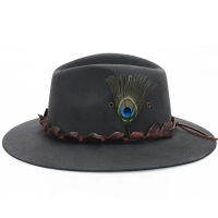 Crocodile Skin Belt Felt Hat For Men Women, R Wool Fedora Hat With Gray Brown Color S-XL Size