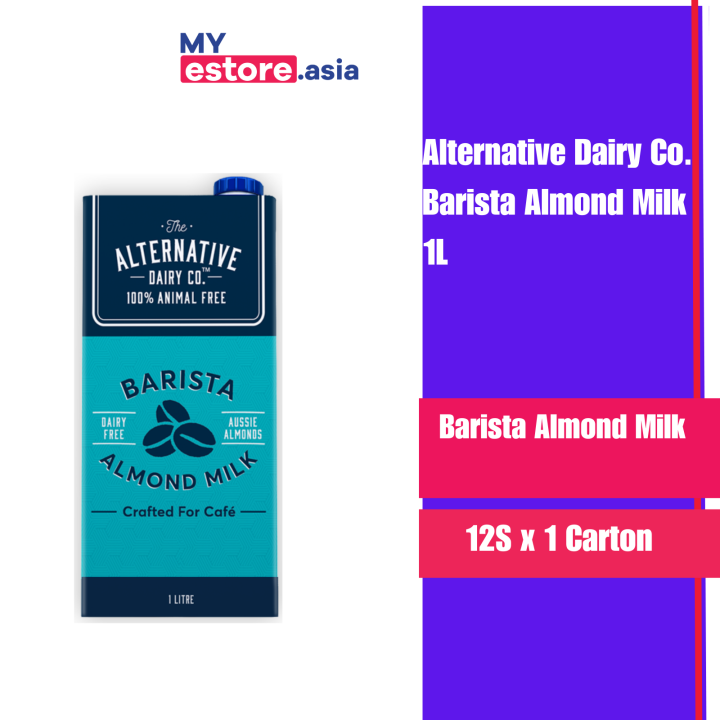 [Bundle of 6]The Alternative Dairy Co. Barista Almond UHT Milk 1L Lazada