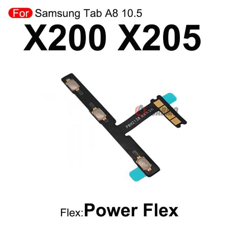 สำหรับกาแลคซี่แท๊ป-a8-10-5-x200จอ-lcd-sm-x205เชื่อมต่อเมนบอร์ดหลักส่วนปริมาณปุ่มปรับสายซ่อม