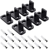 8 Pieces Sliding Barn Door Floor Guides Closet Door Guides Hardware Plastic Simple Floor Wall Mounted Bottom Track Guide