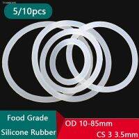 ✖▦❦ 5/10pcs Thickness(CS) 3 3.5mm White Rubber Seal Ring OD 10-85mm Food Grade Silicone O-Ring Heat-Resistant