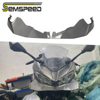 SEMSPEED รถจักรยานยนต์ด้านหน้าริมฝีปากและจมูกสันจมูกหน้ากากตกแต่งจมูก Kawasaki Ninja 400 Ninja400 2018-2020 2021 2022