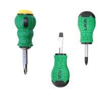 [Fast delivery]Original old A short-handled screwdriver cross-purpose radish-head screwdriver magnetic multi-functional home appliance repair cone