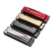 Nhạc cụ 1 x Harmonica 10.4cm 2.8cm bạc 60g ABS + kim loại mới bắt đầu đen
