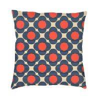 [FAZOZO Home Textile Store] ดอกไม้ต้นกำเนิด Orla Kiely แบบปลอกหมอนตกแต่งสแกนดิเนเวีดอกไม้ที่ทันสมัยปลอกหมอนอิงรถปลอกหมอน