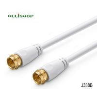 TV F Antenna Flylead Aerial F Male to F Male Coaxial Cable Gold Plated Connectors RG6 Digital Audio Video TV Signal Cable