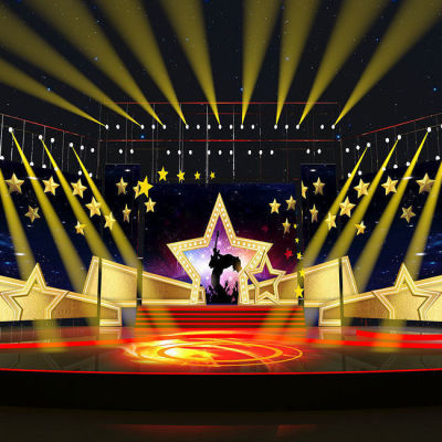 Live Background Cloth Starry Sky Stage Cool Fast Player 3d Stereo Singing Room Background Wall Live Broadcast Luxury Atmosphere