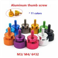 5pcs M3 M4 6#32 Aluminum alloy Step thumb screw Computer case Hand Screw Knurled Thumb Screws Fasteners