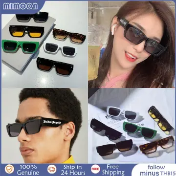 NMW Green Lens Sunglasses for Men Crystal Glasses Shades for Fishing  Driving Sun Protection Classic Fashion Trend Vintage Rimless Metal Sun  Glasses Original Shade for Men Style Original 713