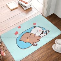 Milk and Mocha Bubu Dudu Non-slip Doormat Graphic Living Room Kitchen Mat Prayer Carpet Flannel Modern Decor