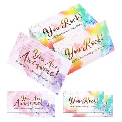 200PCS Colorful Thank You Thank You Note Card Greeting Card for Making A Difference Card