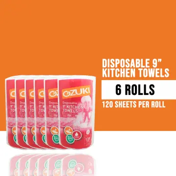 Ozuki Disposable 11” Kitchen Towel sheets 2 Ply 150 Sheets - Freshening  Industries
