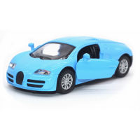 （HOT)1:32 Bugatti โลหะผสมจำลองรถสปอร์ตโมเดลดึงกลับของเล่นรถโลหะผสมเค้กอบฉากขายส่ง