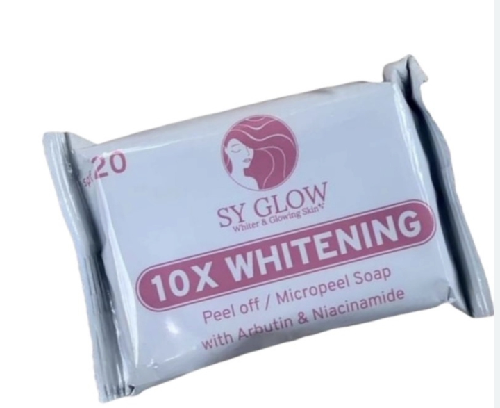 Sy Glow 10x Whitening Soap, Micropeeling Effect with Arbutin ...