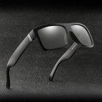 new Men Driving Photochromic sunglasses Photochromic Men Polarized Chameleon Discoloration Sun glasses square sunglasses