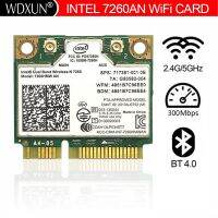 Intel เริ่มต้นแบบ Dual Band Wireless-N 7260 7260HMW 7260AN 300Mbps + Bluetooth4.0ครึ่ง Mini PCI-E การ์ดไร้สาย Linux/Win7/Win8/Win10/AP