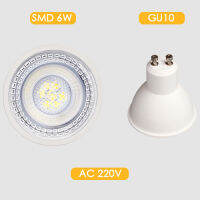 【In-demand】 Potsland Pakistan หลอดโคมไฟ GU5.3 GU10สปอตไลท์ไฟ LED MR16 6W 220V 240V 110V 12V SMD ประหยัดการตกแต่งบ้าน Bombillas Cfl