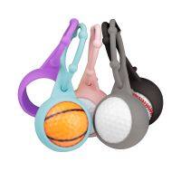 Soft Silicone Golf Ball Holder Balls Pouch Pocket Ball Storage Sleeve Containers For Golf Balls Adjustable Lanyard Belt Hook Towels