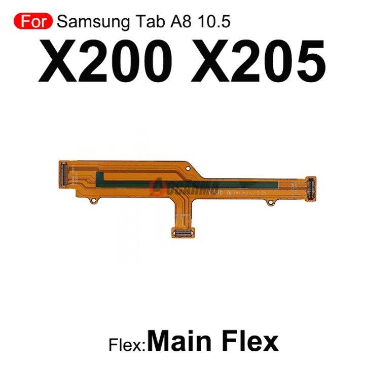 จอ-lcd-sm-x205ซัมซุงกาแล็กซีแท็บ-a8-10-5-x200-ใหม่เชื่อมต่อเมนบอร์ดหลักปริมาณพลังงานปุ่มปรับสายส่วนซ่อม