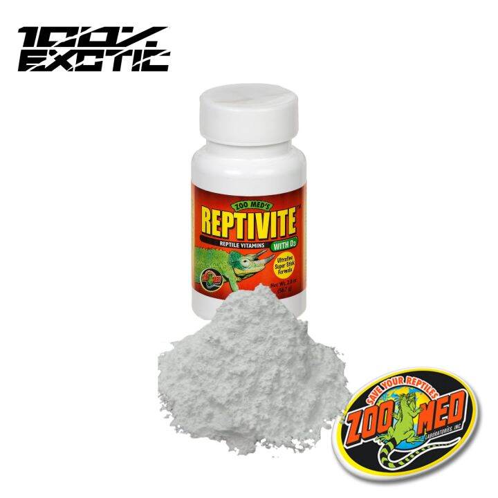 Zoomed Reptivite With D3 2Oz Calcium Powder For Reptiles. Reptile