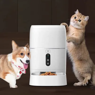 2023เครื่องให้อาหารสุนัขแมวอัตโนมัติสำหรับสัตว์เลี้ยงระบบอัตโนมัติผ่าน Wi-Fi พร้อม PST-FD-BL3-C ตรวจจับกล้องจากระยะไกล