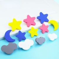 Cloud Door Knob Kids Drawer Cabinet Pulls for Kids Moon Star Cartoon Furniture Handles Children Room Knobs Handles Door Hardware Locks