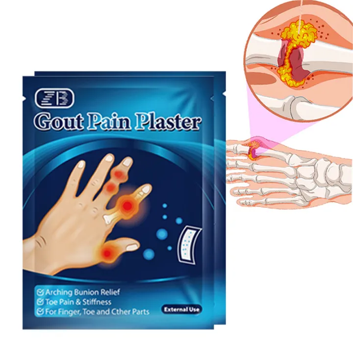 8PCS Gout Patch Finger Bunion Toe Pain Relief Professional Plaster ...