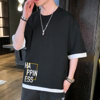 【Mens clothing】 Hip Hop Street Stylemen 39; S Tletter พิมพ์ Tmale ฤดูร้อนใหม่แขนสั้น Loosemen T เสื้อ