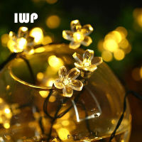 2022 Flower Solar String Light Outdoor Christmas Fairy Garland Waterproof Power Lamp for Patio Garden Party Decoration New Year