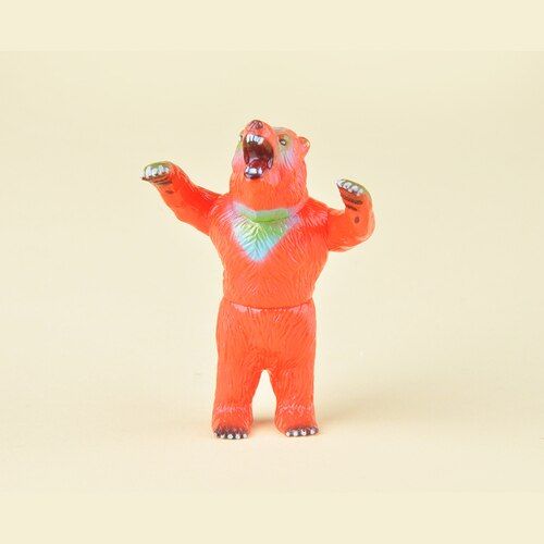 กาชาแปนของเล่นแคปซูลรูปหมีของเล่นนักออกแบบบิ๊กฟุตอุปกรณ์ตกแต่งโต๊ะรูปหมีจากญี่ปุ่น