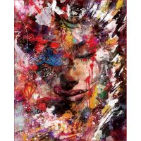 RUOPOTY 60x75cm Frame Diy Painting By Numbers Colorful Women Paint By Numbers Handpainted Canvas By Numbers Diy Gift Artwork