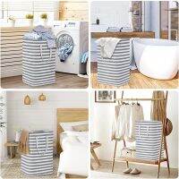 2 Pcs Laundry Baskets, Freestanding Laundry Hamper,Large Collapsible Lightweight Hampers for Laundry, Clothes, Toys