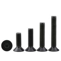 10-50pcs DIN7991 304 A2-70 Stainless Steel Black Flat Head Socket Screw Bolt Screw Fasteners