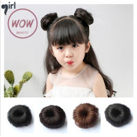 【akula store】 Tide Girl Wig Female Baby Ball Head Hairpin Girl Summer Foreign Style Baby Hair Wig Small Clip Synthetic Chignon For Girl