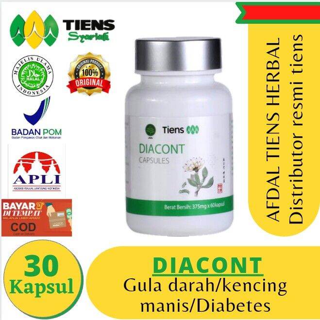 Tiens Diacont - isi full 30 kapsul - Obat Diabetes/Kencing Manis