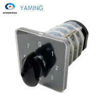 ปุ่มสวิทช์โรตารี่8ตำแหน่ง0-7 YMZ12-324 Universal Manual ไฟฟ้า Changeover Cam Switch 32A 690V 4ส่วนคุณภาพสูง