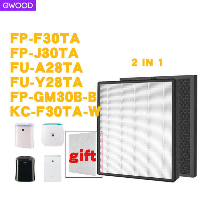 gwood-for-sharp-air-purifier-hepa-filter-fz-f30hfe-sharp-เครื่องฟอกอากาศ-fp-f30ta-fp-j30ta-fp-gm30b-b-kc-f30ta-w-fu-a28ta-fu-y28ta-จัดส่งฟรีผลิตภัณฑ์คุณภาพสูง