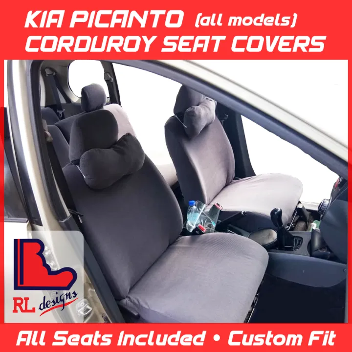 Kia Picanto Corduroy Seat Covers (All Seats Included, Custom Fit